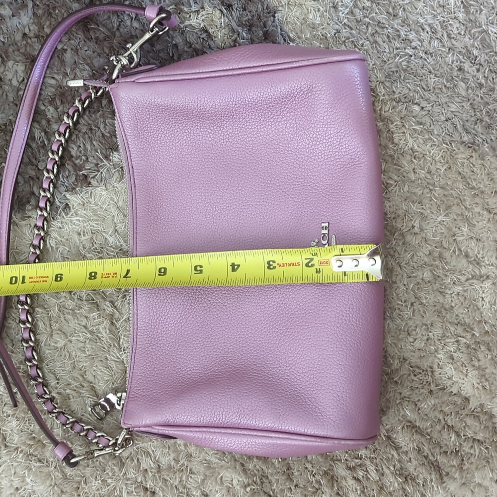 Coach Pink/Purple Leather Crossbody Bag - Picture 5 of 6
